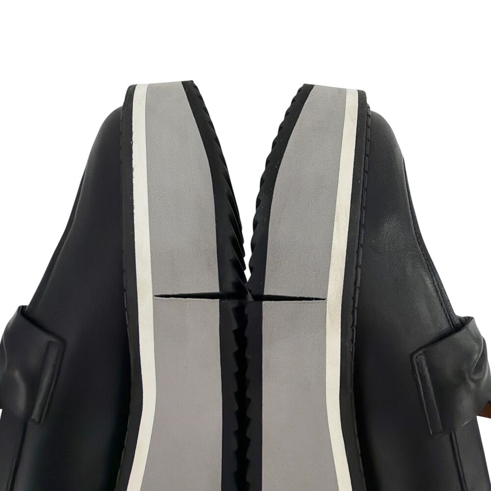 CLERGERIE Booster Leather Platform Loafers in Black 37 - Picture 9 of 13